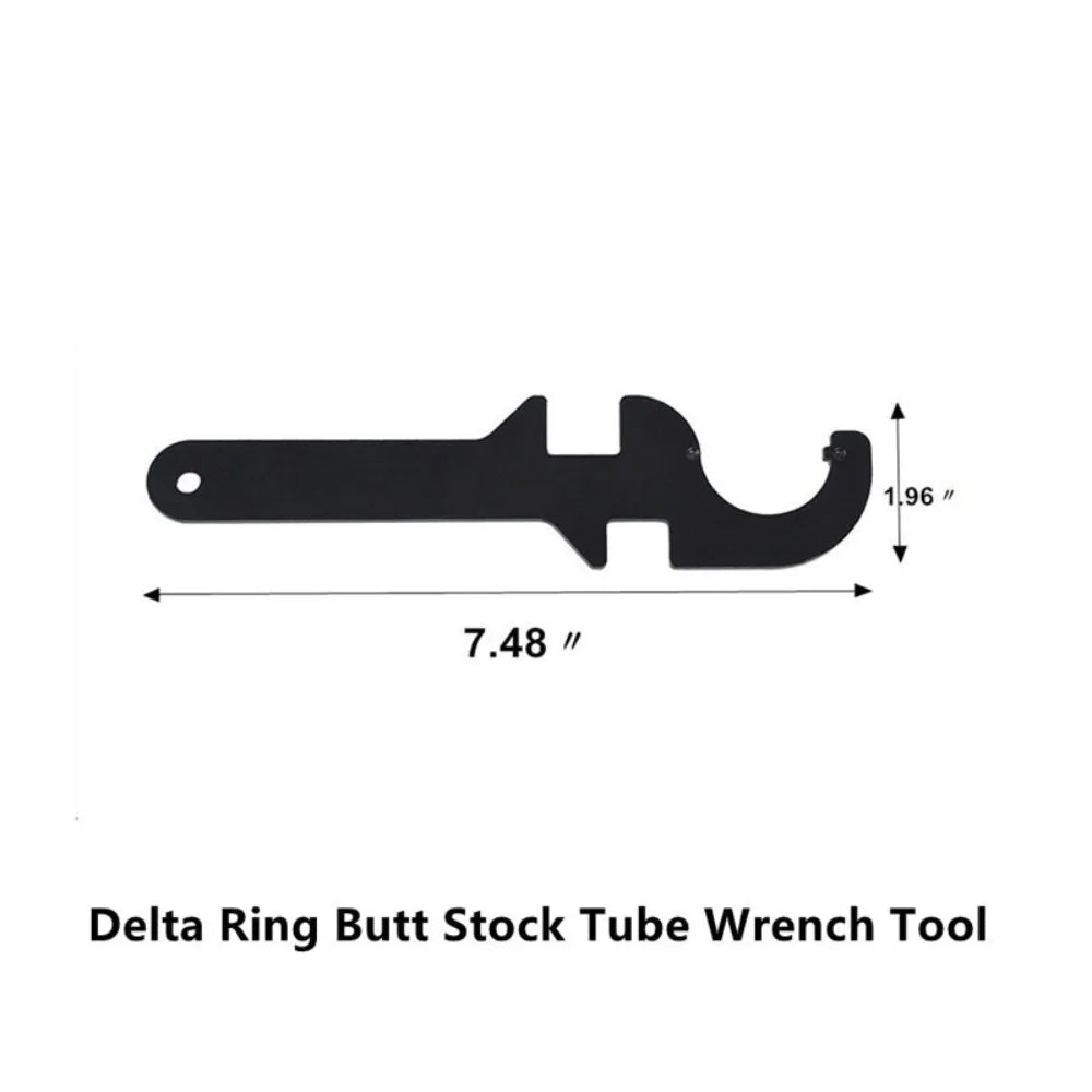 Steel Multi-Purpose AR15 Wrench Outdoor Wrench Sun Ring Tail Lock Wrench for Removal and Tightening