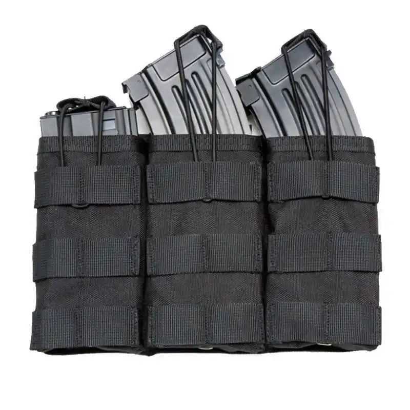 حقيبة مجلات تكتيكية مفردة ومزدوجة وثلاثية Molle Airsoft AK 7.62 5.56mm M4 لبندقية مسدس حقيبة تكتيكية لصيد الملحقات
