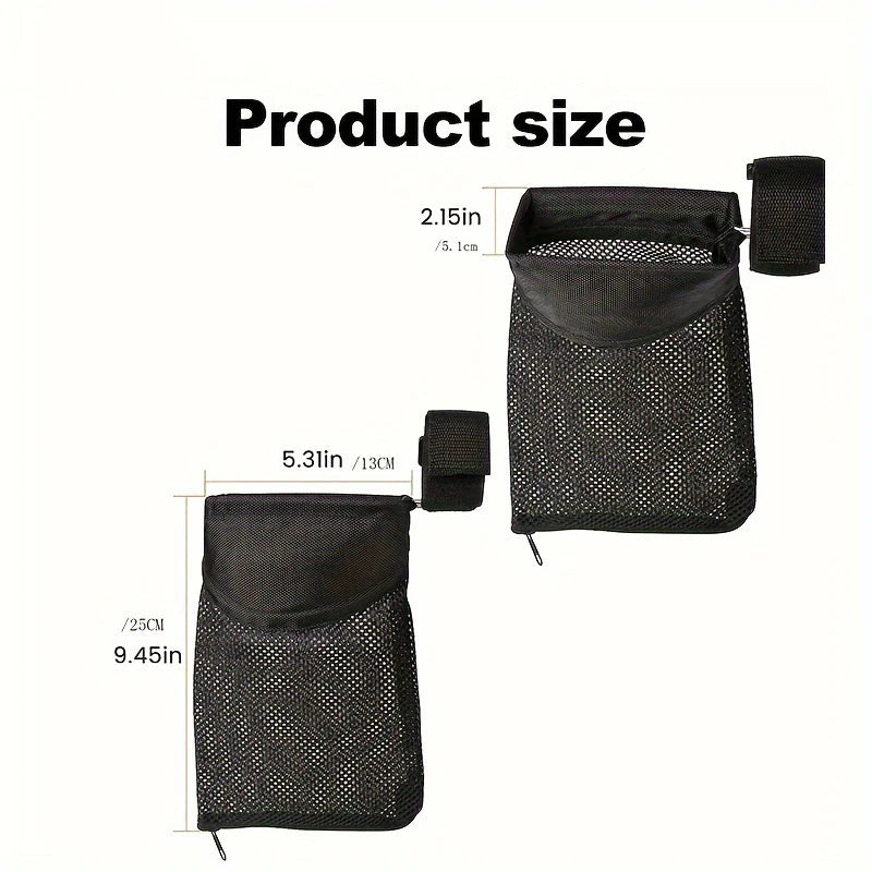 Hunting Bullet Shell Bag Military Gear Ammo Brass Shell Catcher Mesh Trap Nylon Mesh Bag Capture Black Collection Bag Ammo Bag