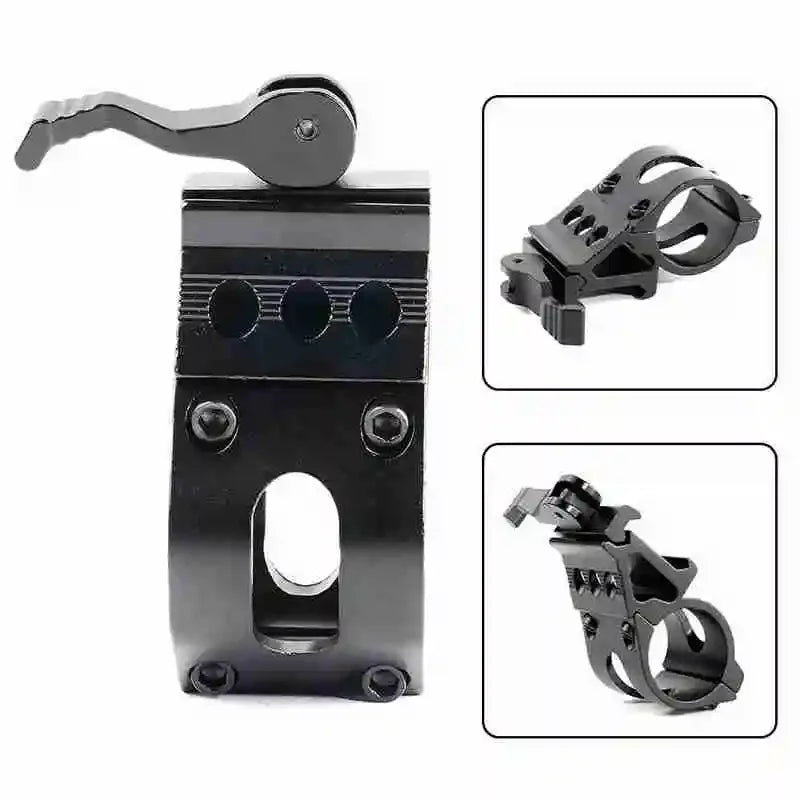 25.4mm Quick Release Offset Flashlight Scope Mount Holder 20mm  Picatinny Rail 45° Sight Hunting Gun Mount Accessories