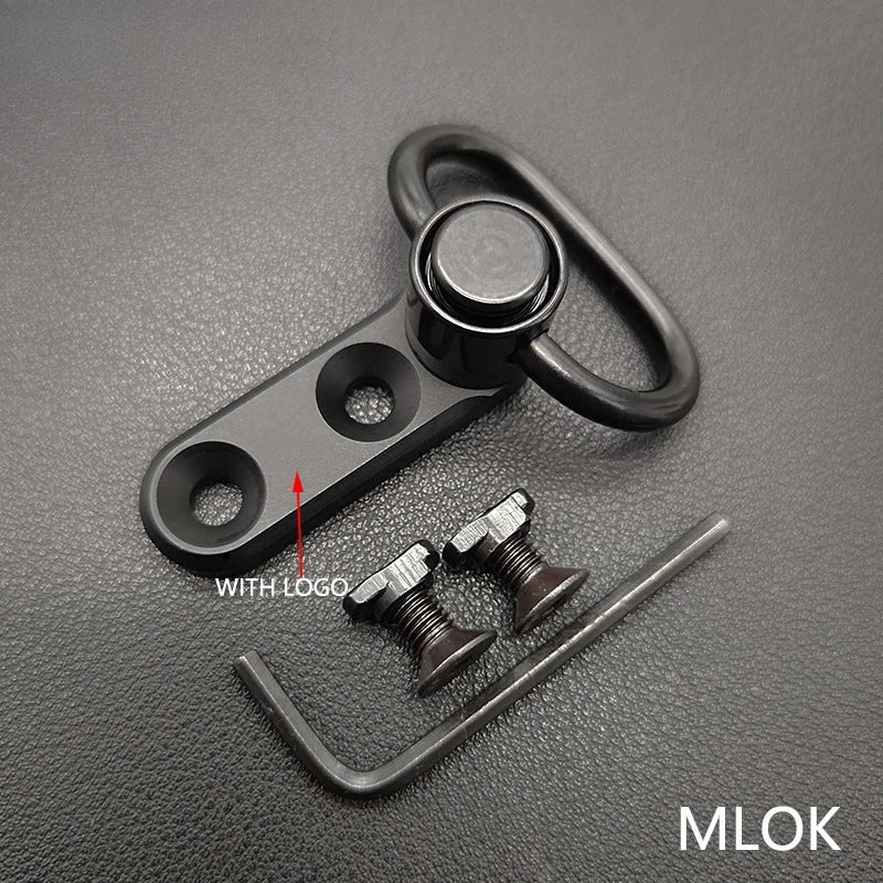 Tactic Gear Strap Buckle QD Sling Swivel 20mm Picatinny Rail Mount Base Quick Detach Rail Mount for Mlok Rail Gun Accessories