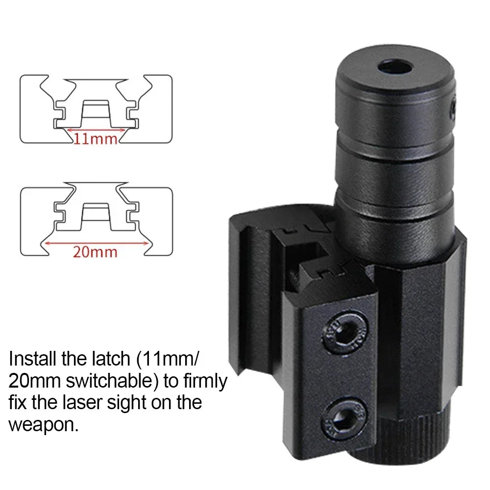 Mini red dot laser sight, with adjustable wavelength of 635-655nm, 11mm/20mm rail mounting, hunting rifle scope, pistol sight, a
