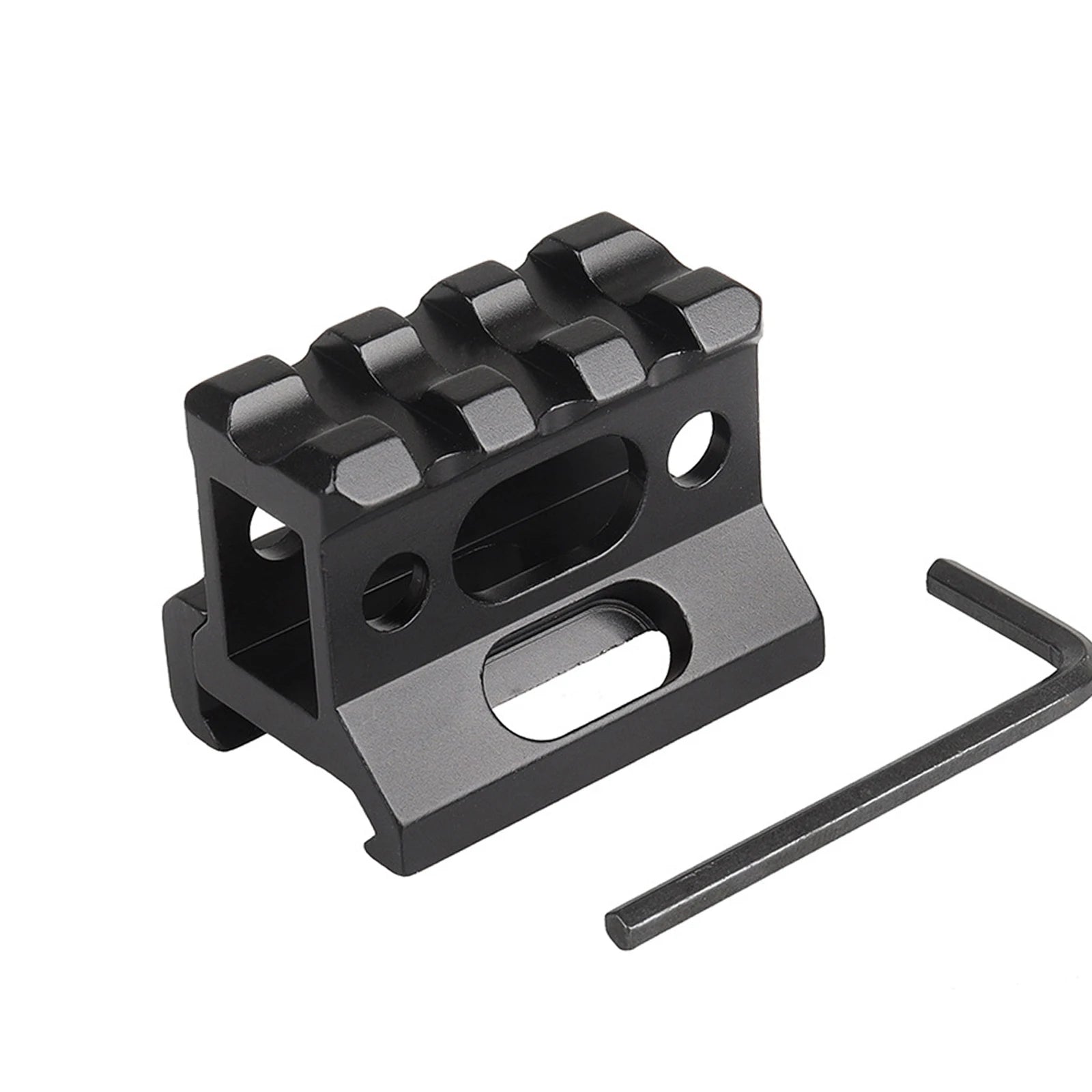 Riser Mount 1" Height Picatinny Short Riser Mount Aluminum Alloy Scope Riser Base Mount 20mm Picatinny Rail
