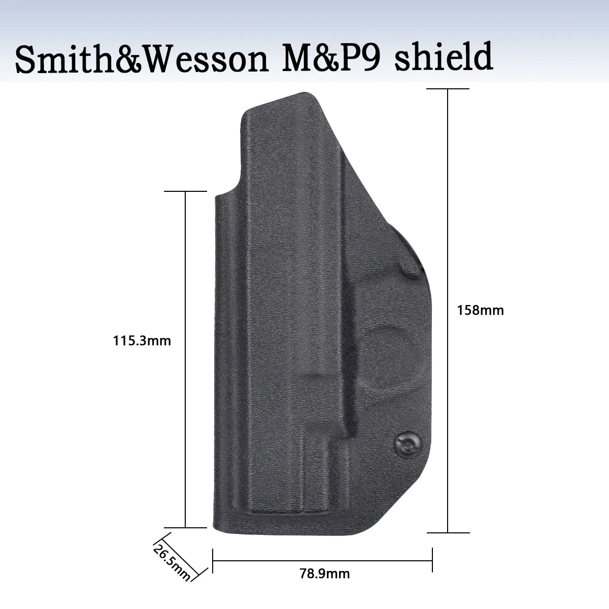 Tactical Inside Waistband Concealed Carry Holsters for GLOCK 17 19 22 26 43 43X Belt Clip Single Double Stack Right Hand Pouch