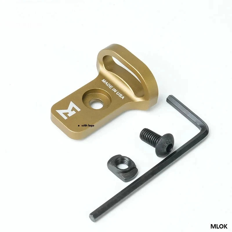 Tactic Gear Strap Buckle QD Sling Swivel 20mm Picatinny Rail Mount Base Quick Detach Rail Mount for Mlok Rail Gun Accessories