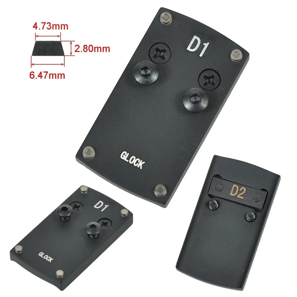 Optics Berett Glock 1911 M&P Pistol Reflex Sight Mount Adapter Plate S&W HK USP SIG P226 Sightmark Burris Micro Red Dot Scope