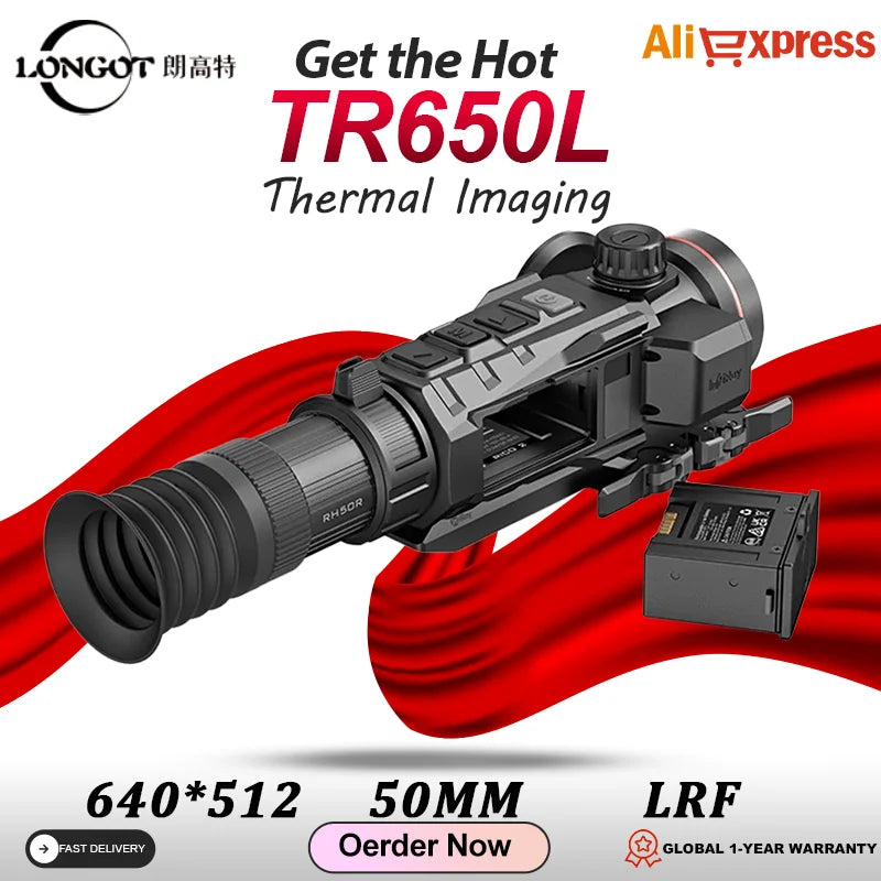 Longot LGT TR650L Thermal Hunting Scope 640*512 50MM Professional Infrared Thermal Imager For search rescue, outdoor exploration