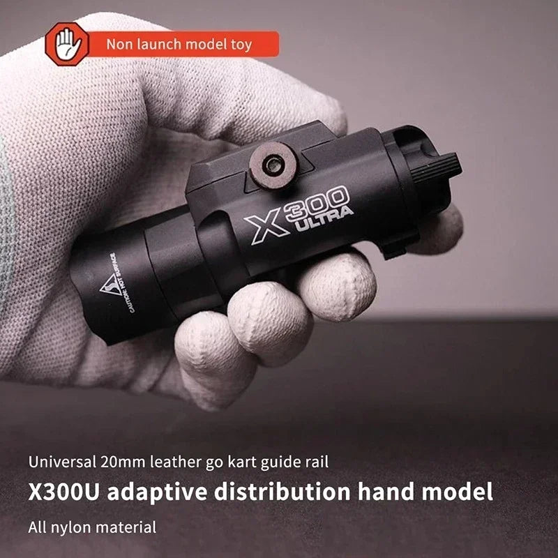 Multifunctional X300 Flashlight & Infrared Laser Sight for Airsoft Toy Guns with 20mm Rail