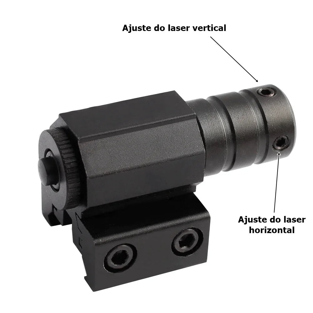 Mini red dot laser sight, with adjustable wavelength of 635-655nm, 11mm/20mm rail mounting, hunting rifle scope, pistol sight, a