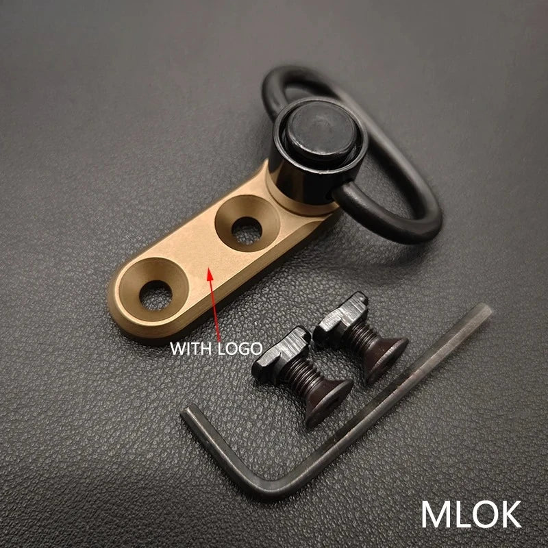 Tactic Gear Strap Buckle QD Sling Swivel 20mm Picatinny Rail Mount Base Quick Detach Rail Mount for Mlok Rail Gun Accessories