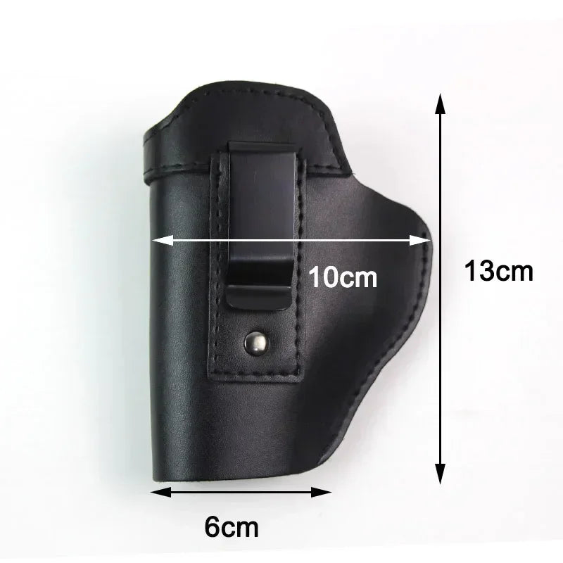 Tactical Conceal Carry Gun Holster for GL 17 19 Betta M9 M92 1911 Sig P226 USP Universal Leather Pistol Case Pouch