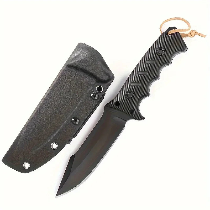 2025 new Premium Tactical Survival Knife with Sheath 8Cr13MoV fixed Blade GFN Handle Camping EDC Hunting outdoor Gear