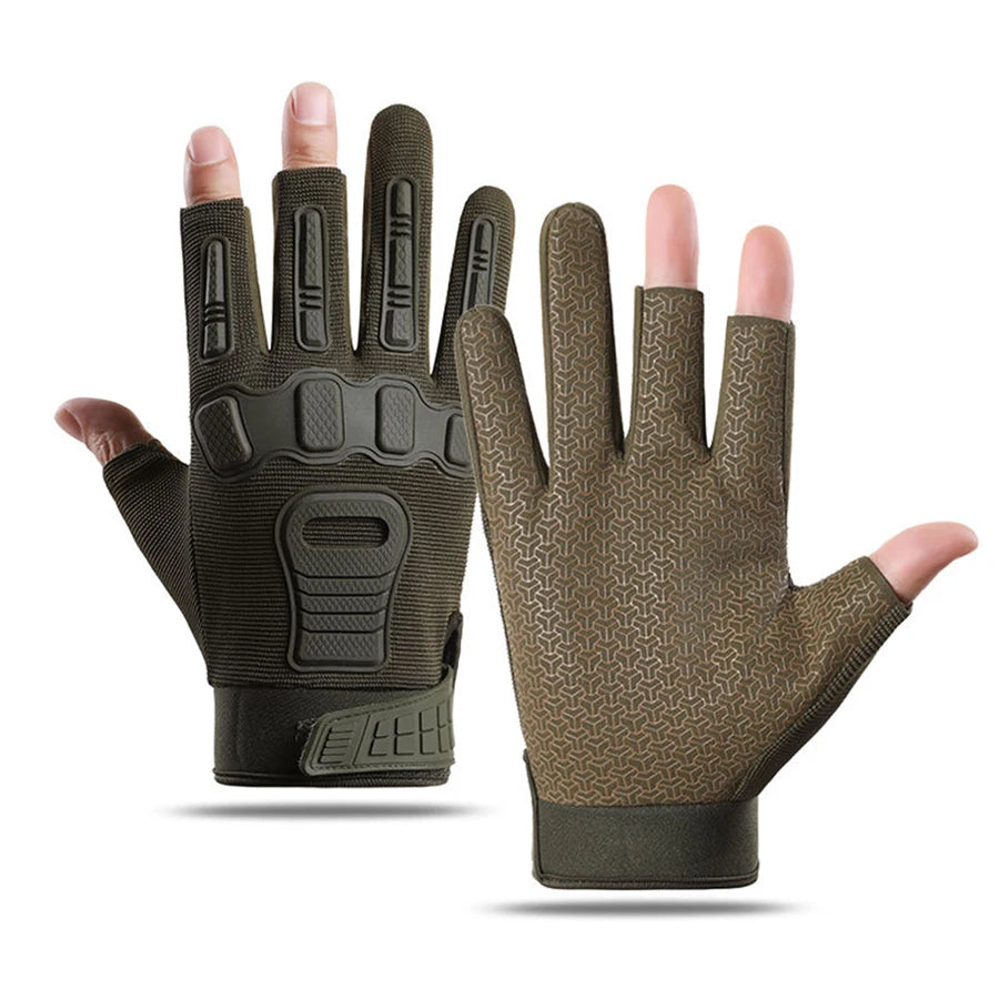 Tactical Gloves for Women and Men Outdoor Rock Climbing Finger Leakage Training Anti Slip Protection Cycling Tactical Gloves