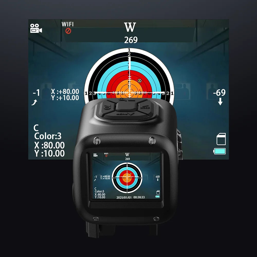 Dual Light Fusion Thermal Night Vision Hunting Monocular Multispectral Thermal Scope 2-inch HD Display Multiple Hot Imaging