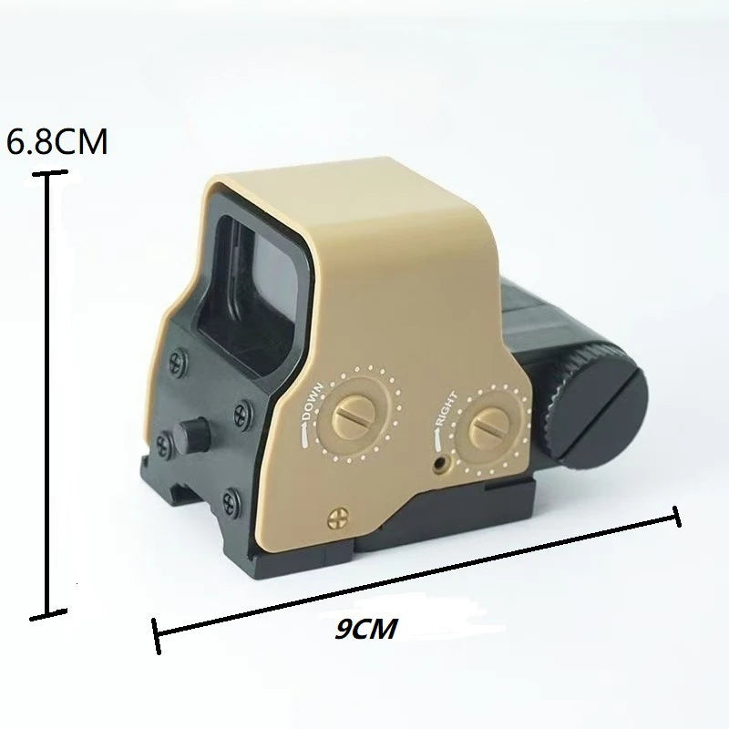 2026 Green Dot Holographic Toy Scope Hunting Sight Riflescope Plastic Material 20mm Rail Mount For Airsoft Gun Outdoor Game