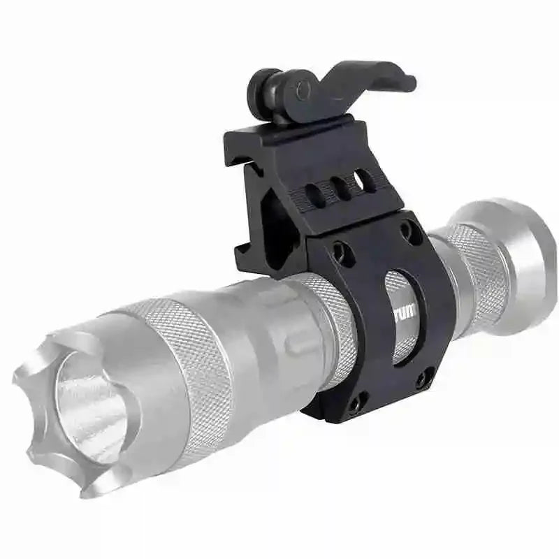 25.4mm Quick Release Offset Flashlight Scope Mount Holder 20mm  Picatinny Rail 45° Sight Hunting Gun Mount Accessories