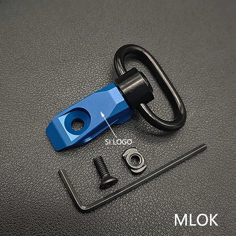 Tactic Gear Strap Buckle QD Sling Swivel 20mm Picatinny Rail Mount Base Quick Detach Rail Mount for Mlok Rail Gun Accessories