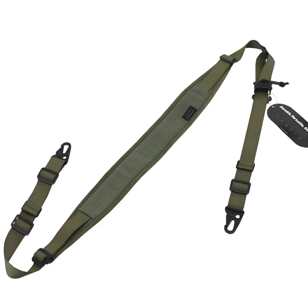 Tactical Modular Rifle Sling Strap Removable 2 Point / 1 Point 2.25" Wide Padded Shooting Gun Sling Hunting Rifle Accessories