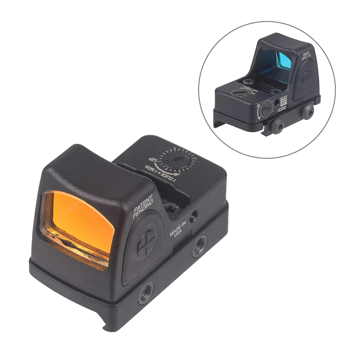 Nylon CC Red Dot Sight Reflex Scope For G43X MOS G19 MOS M&P Shield Airsoft Compact Pistol 20mm Rail Outdoor Hunting Riflescope