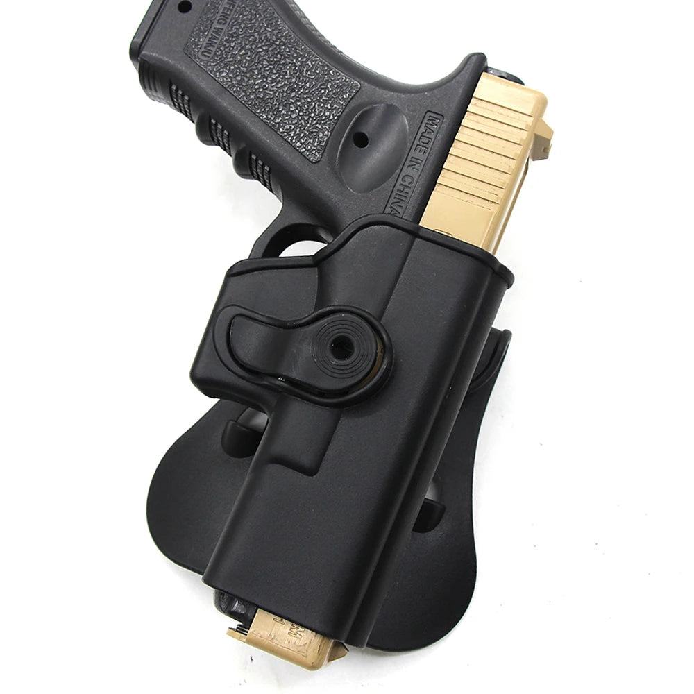 Tactical Gun Holster with Double Magazine Pouch Pistol Holster Belt Waist Holster Gun Paddle Carry Case For Glock 17 accessory
