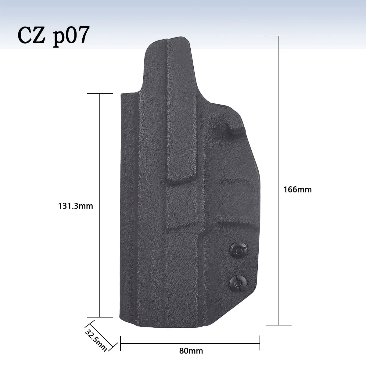 Tactical Inside Waistband Concealed Carry Holsters for GLOCK 17 19 22 26 43 43X Belt Clip Single Double Stack Right Hand Pouch