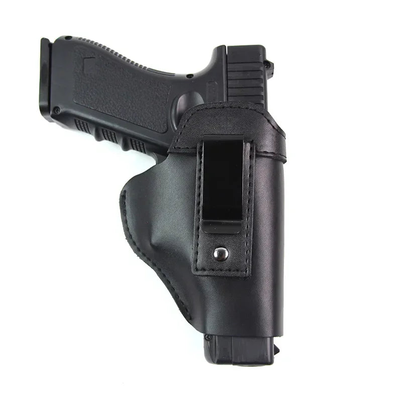جراب مسدس تكتيكي مخفي للحمل لمسدسات GL 17 19 Beretta M9 M92 1911 Sig P226 USP جراب مسدس عالمي من الجلد