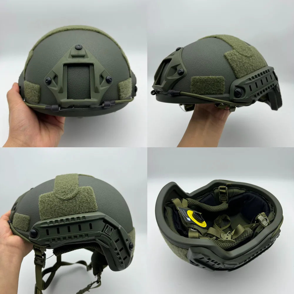 Ballistic ACH High Cut Tactical Helmet Kevla High Quality Ballistic Helmet NIJ IIIA FAST Wendy's Suspension Pad Ballistic Helmet