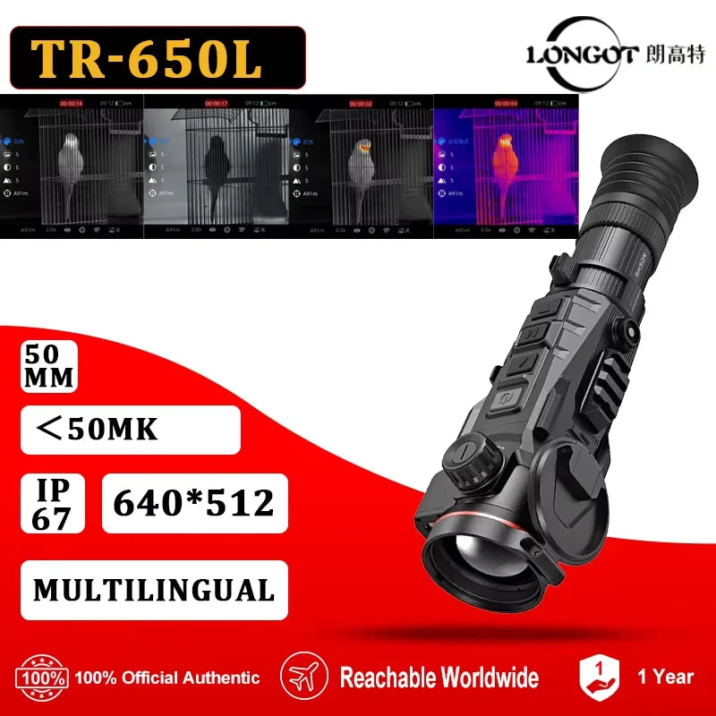 Longot LGT TR650L Thermal Hunting Scope 640*512 50MM Professional Infrared Thermal Imager For search rescue, outdoor exploration