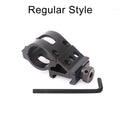 25.4mm Quick Release Offset Flashlight Scope Mount Holder 20mm  Picatinny Rail 45° Sight Hunting Gun Mount Accessories