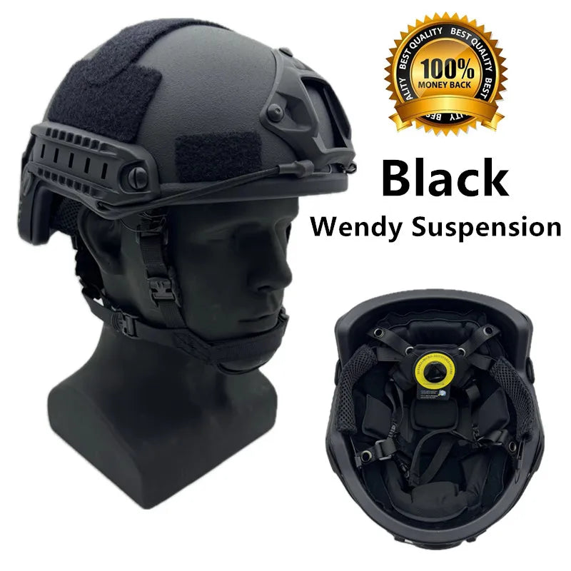 Ballistic ACH High Cut Tactical Helmet Kevla High Quality Ballistic Helmet NIJ IIIA FAST Wendy's Suspension Pad Ballistic Helmet