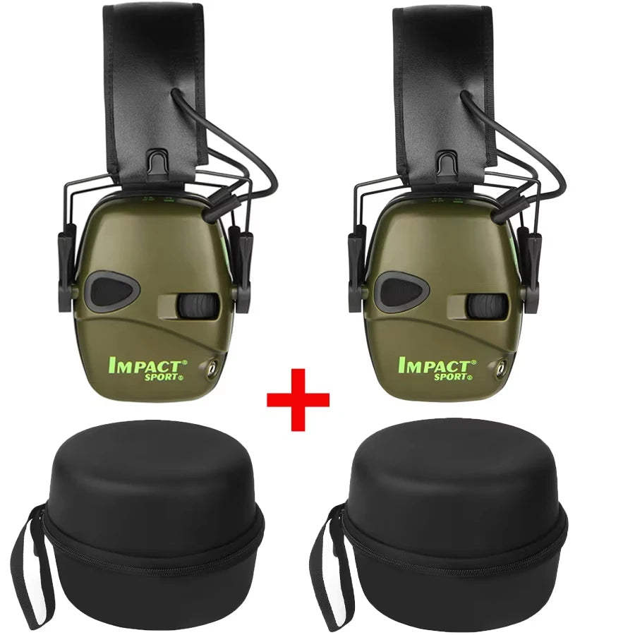 Original Tactical Electronic Earmuffs Pro Outdoor Shooting Hearing Protection with Noise Cancelling & Sound Amplification