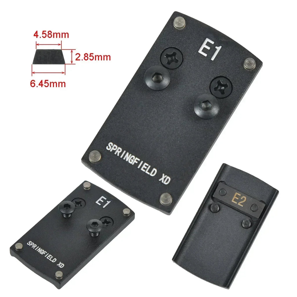 Optics Berett Glock 1911 M&P Pistol Reflex Sight Mount Adapter Plate S&W HK USP SIG P226 Sightmark Burris Micro Red Dot Scope