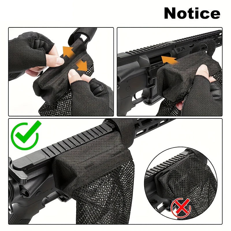 Hunting Bullet Shell Bag Military Gear Ammo Brass Shell Catcher Mesh Trap Nylon Mesh Bag Capture Black Collection Bag Ammo Bag