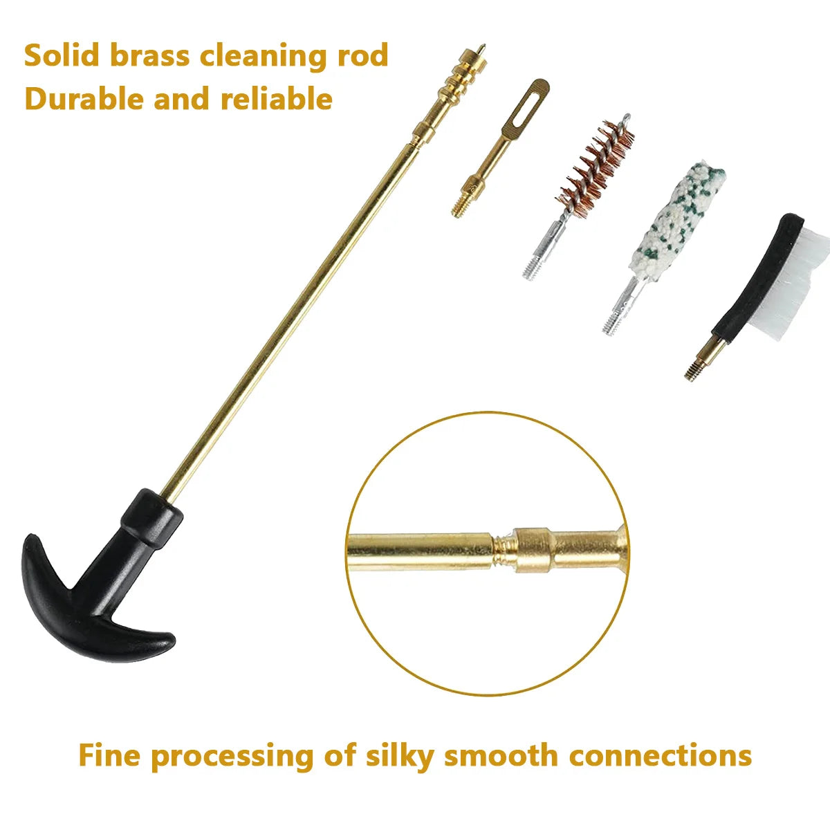 Universal Cleaning Kit Barrel Brush Tool Patches Cotton 9mm Swabs Mat Set Rod G17 G19 M16 Ar 15 Aк 74 Barrel Cleaning Tool