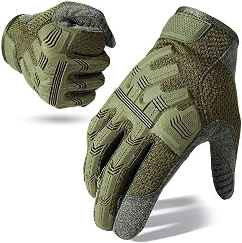 Men's Fingerless Tactical Gloves Sports Airsoft Combat Paintball Shooting Hunting Driving Work Non-slip Anti-sweat Half Finger