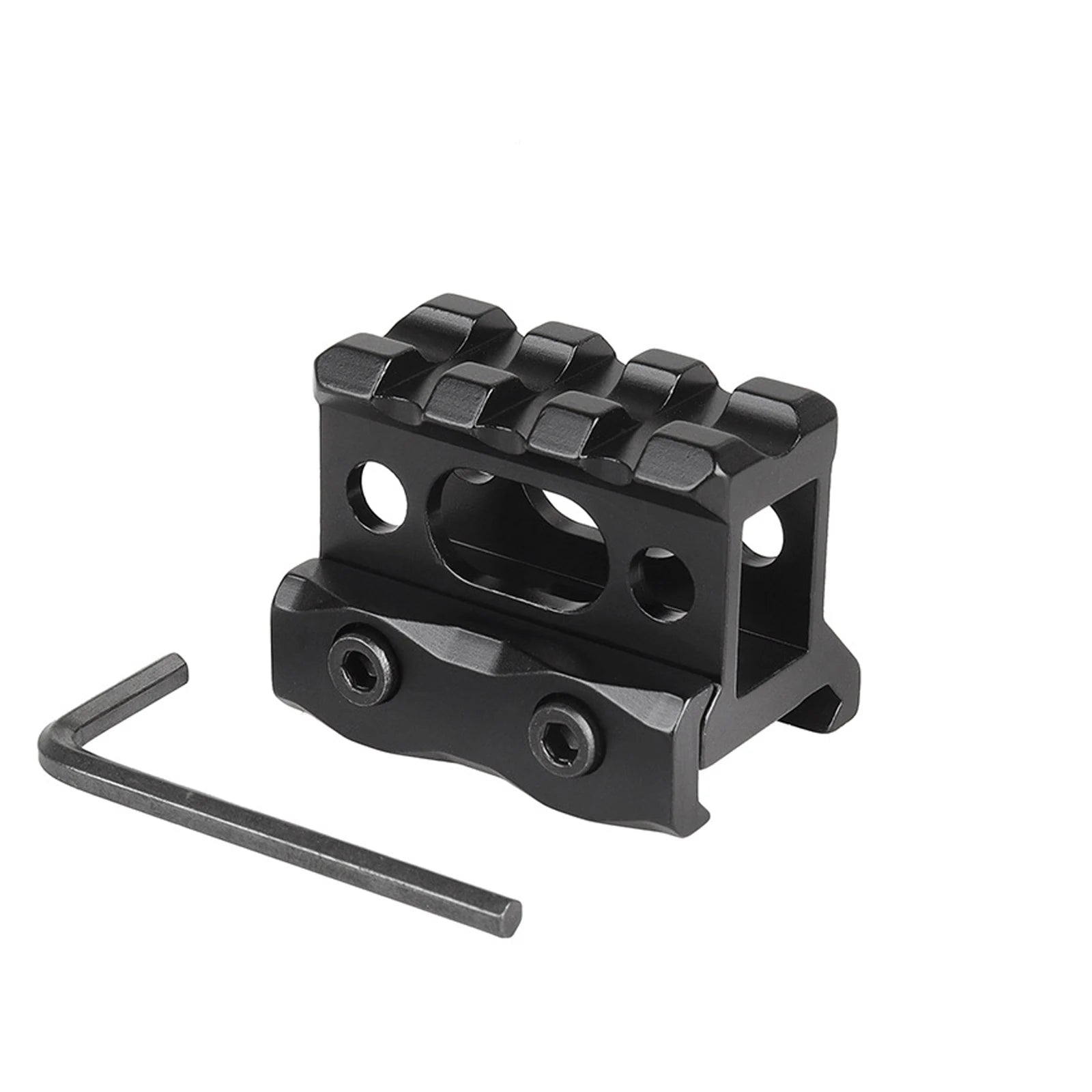 Riser Mount 1" Height Picatinny Short Riser Mount Aluminum Alloy Scope Riser Base Mount 20mm Picatinny Rail