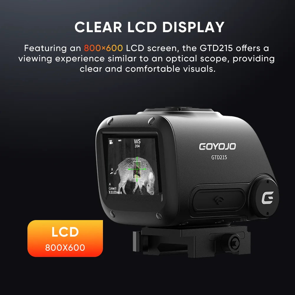 Dual Light Fusion Thermal Night Vision Hunting Monocular Multispectral Thermal Scope 2-inch HD Display Multiple Hot Imaging