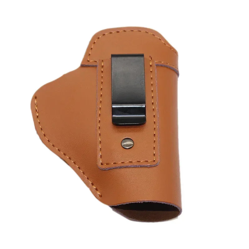 Tactical Conceal Carry Gun Holster for GL 17 19 Betta M9 M92 1911 Sig P226 USP Universal Leather Pistol Case Pouch