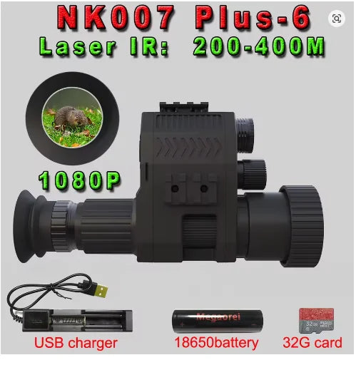 Megaorei NK007 PLUS Hunting Camera Military Infrared Rifle Scope Night Vision Optical HD Digital Telescope Outdoor Tactics