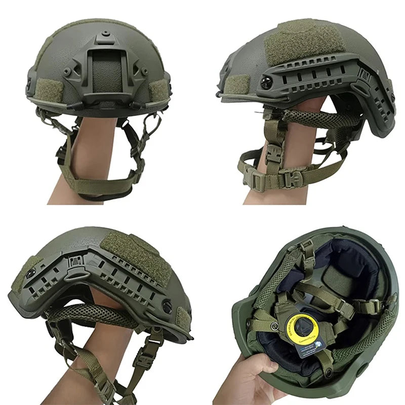 Ballistic ACH High Cut Tactical Helmet Kevla High Quality safety Helmet NIJ IIIA FAST Wendy's Suspension Pad Ballistic Helmet