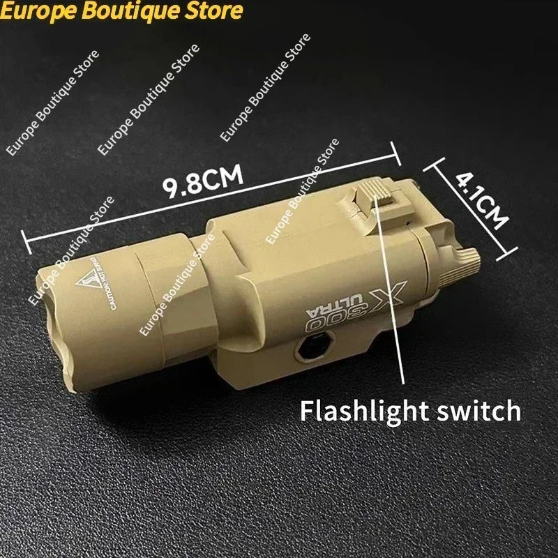 Multifunctional X300 Flashlight & Infrared Laser Sight for Airsoft Toy Guns with 20mm Rail
