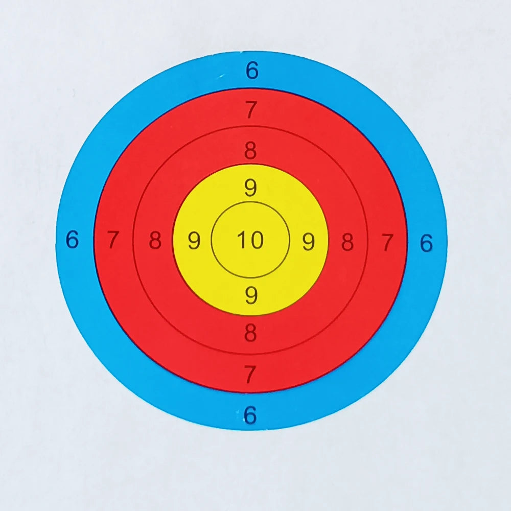 3 Inch X100/ 200 Pcs/Roll Fluorescent Color Anti-Water PVC Stickers  with Numbers Shooting Stickers Round Adhesive Targets