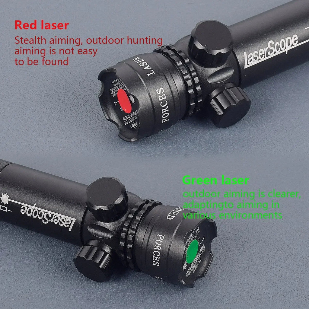 Tactical Rifle Red Dot Laser Green Dot Laser Sight 532nm Scope with Pressure Switch Picatinny and Mounting Hunting Riflescope 20