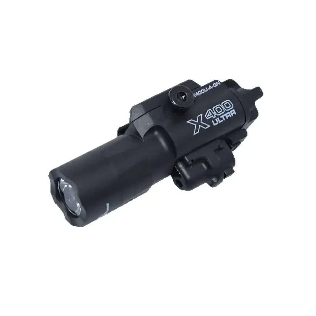 X400U Rail-Mounted Tactical Light: Green Laser Pointer & Powerful Flashlight Combo, Fits 20mm Airsoft Gun Rails