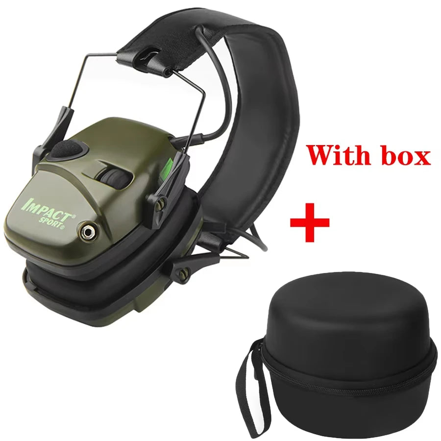 Original Tactical Electronic Earmuffs Pro Outdoor Shooting Hearing Protection with Noise Cancelling & Sound Amplification