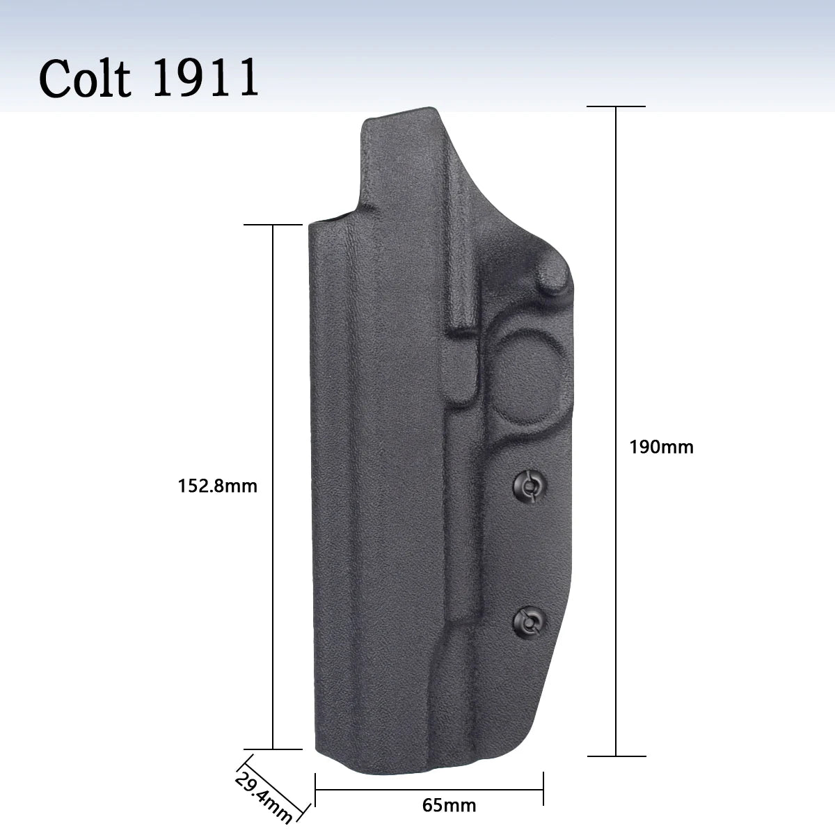 Tactical Inside Waistband Concealed Carry Holsters for GLOCK 17 19 22 26 43 43X Belt Clip Single Double Stack Right Hand Pouch