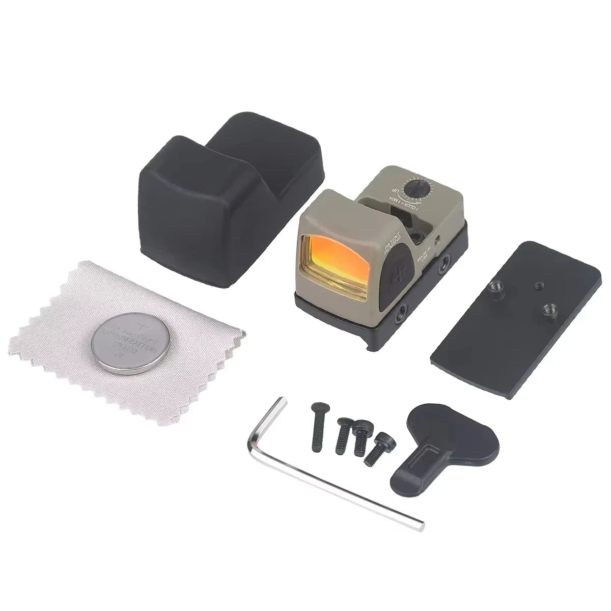 Nylon CC Red Dot Sight Reflex Scope For G43X MOS G19 MOS M&P Shield Airsoft Compact Pistol 20mm Rail Outdoor Hunting Riflescope