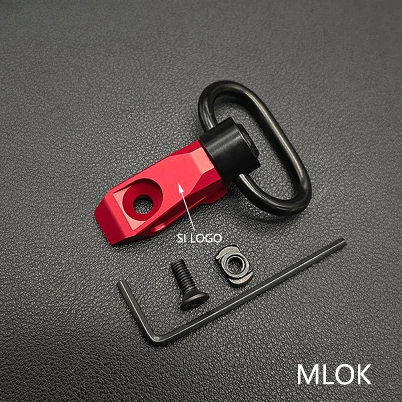 Tactic Gear Strap Buckle QD Sling Swivel 20mm Picatinny Rail Mount Base Quick Detach Rail Mount for Mlok Rail Gun Accessories