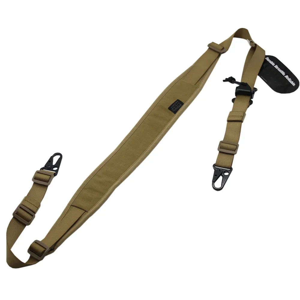 Tactical Modular Rifle Sling Strap Removable 2 Point / 1 Point 2.25" Wide Padded Shooting Gun Sling Hunting Rifle Accessories
