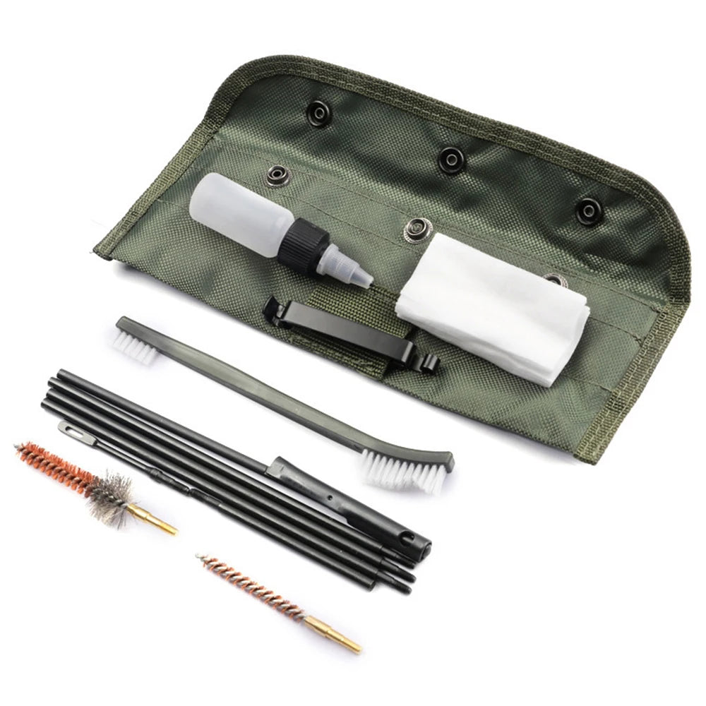 Tactical Rifle Gun Brushes Set Brushes Cleaning Set Tool For 5.56mm, 20 - 25 Caliber etc Gun Cleaner Kit Hunting Accessory